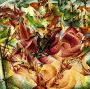 Umberto Boccioni elasticitet oil painting